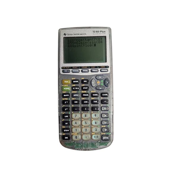 Texas Instruments T1-83 Plus Silver Edition Graphing Calculator With Cover 1999 - Picture 4 of 6